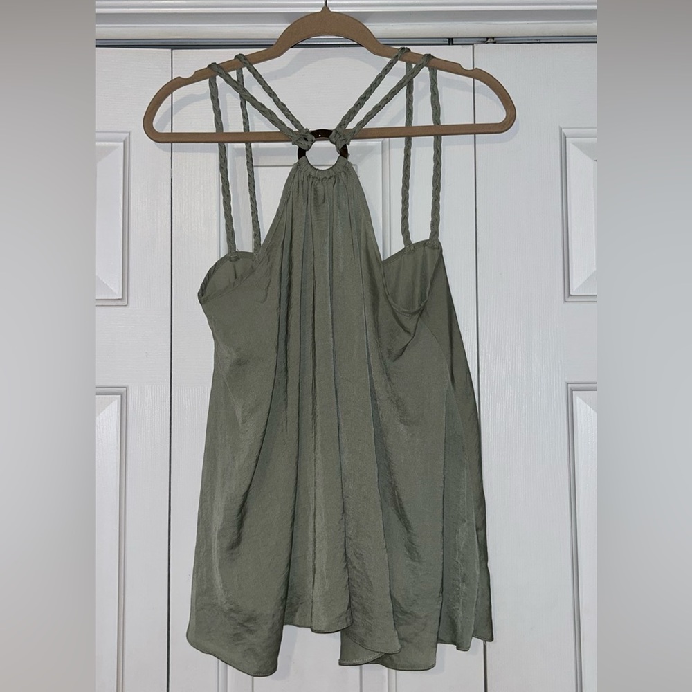Asos green halter tank top